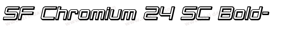 SF Chromium 24 SC Bold字体转换